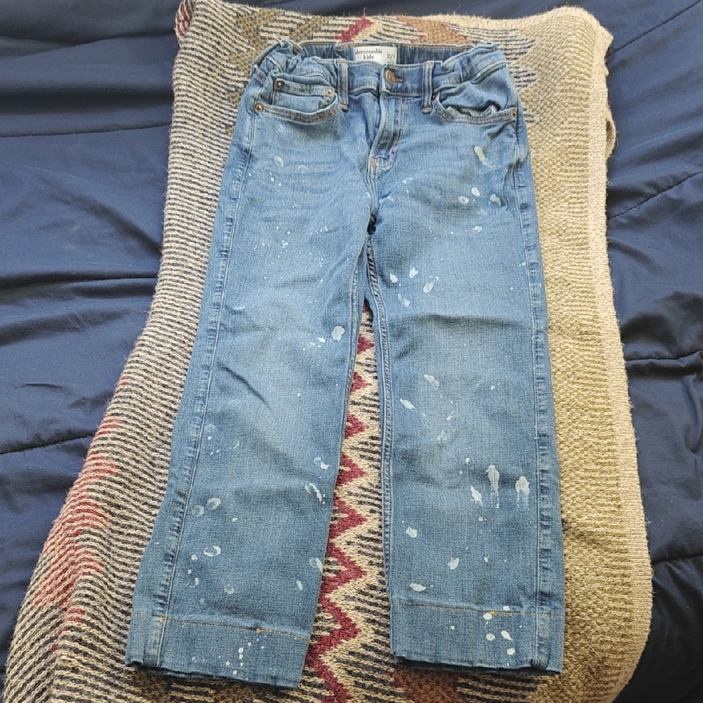 2 Pairs Abercrombie Kids Blue Straight Leg Jeans